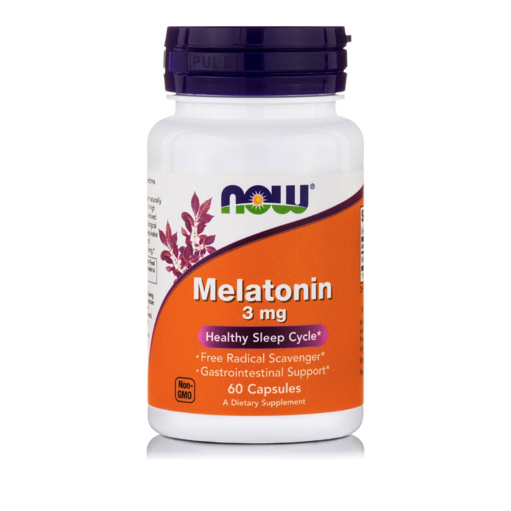 NOW Melatonin Мелатонин 3 мг 60 капс.