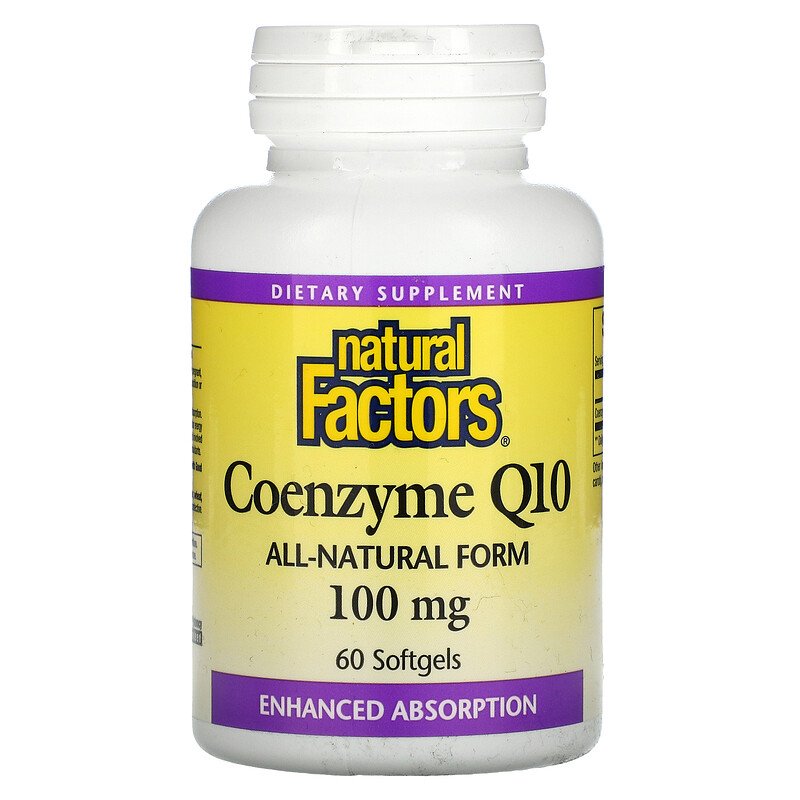 Natural Factors CoQ10 100 мг Коэнзим Q10 60 капс.