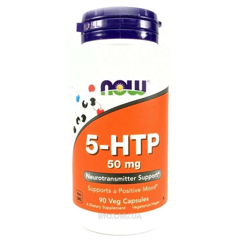 NOW 5-HTP 5-гидрокситриптофан 50 мг. 90 капс.