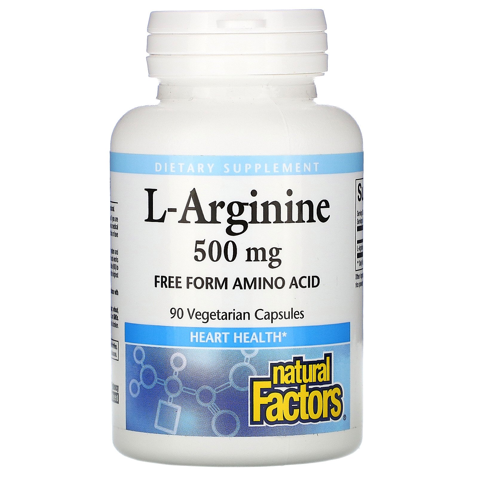 Natural Factors L-Arginine Аргинин 500 мг. 90 капс.