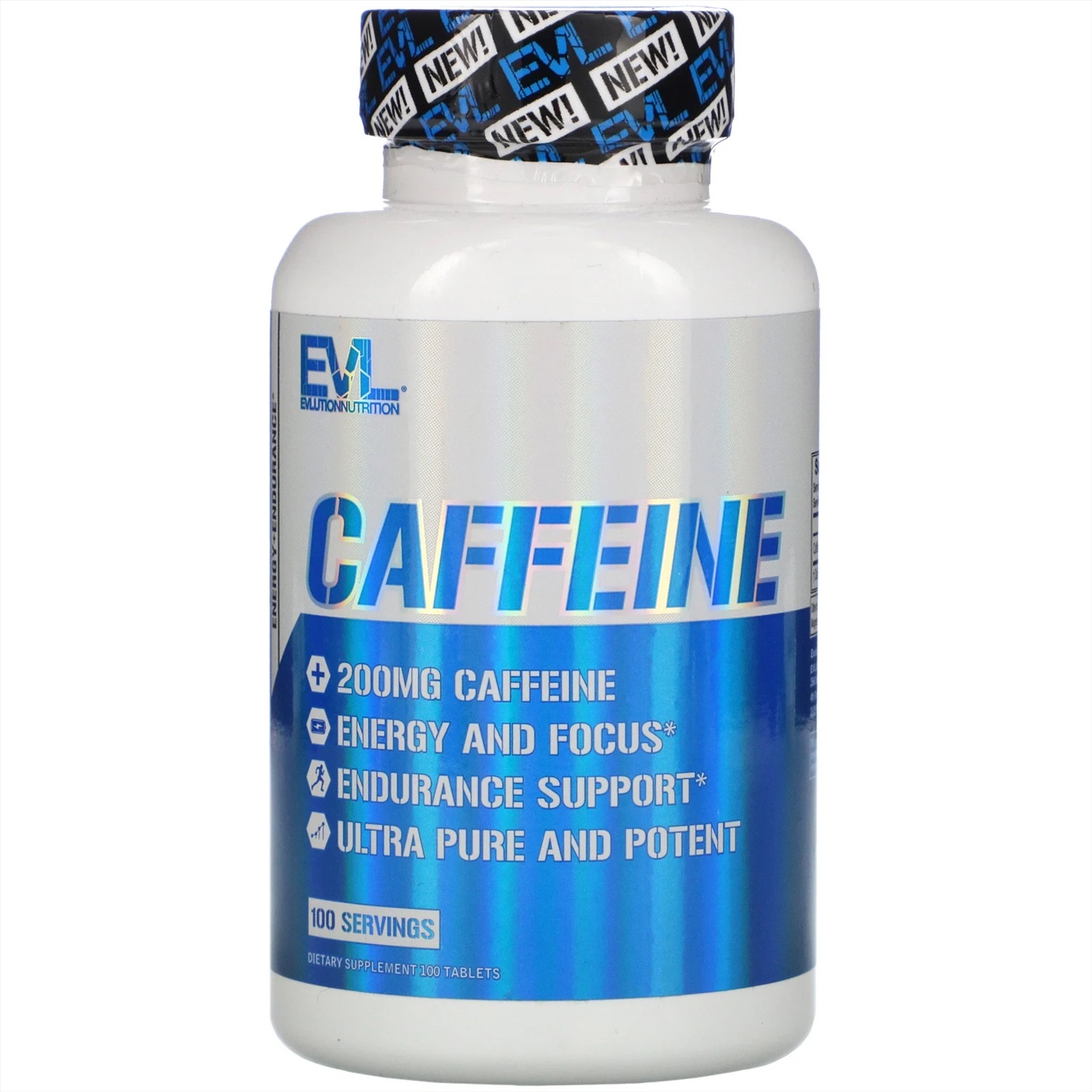 EVLution Nutrition Caffeine Кофеин 200 мг. 100 табл.