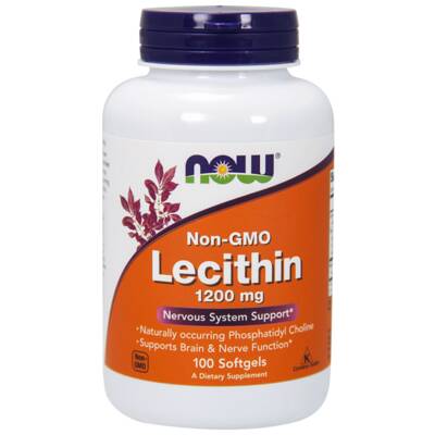 NOW Lecithin Лецитин 1200 мг. 100 капс.