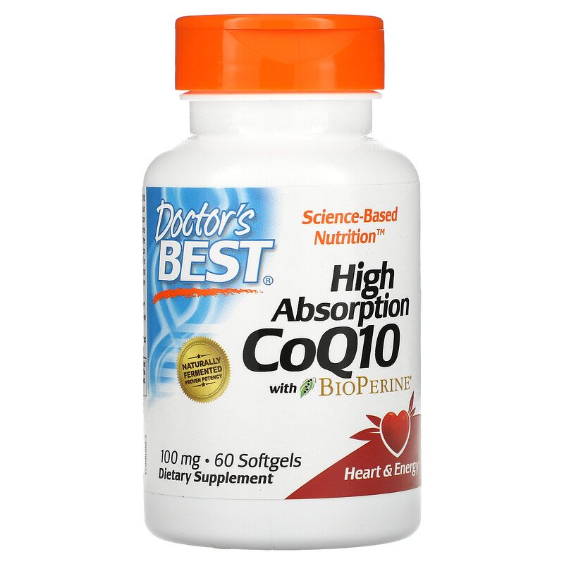 Doctor's Best CoQ-10 Коэнзим Q-10 100 мг 60 капс.