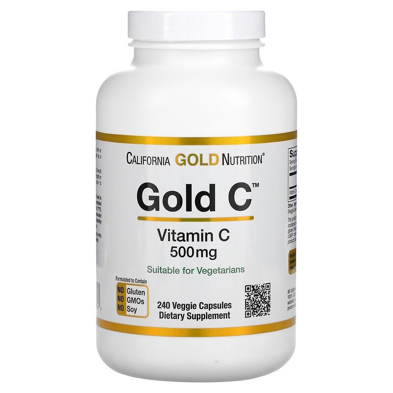 CGN Gold C Витамин С 500 мг. 240 капс.