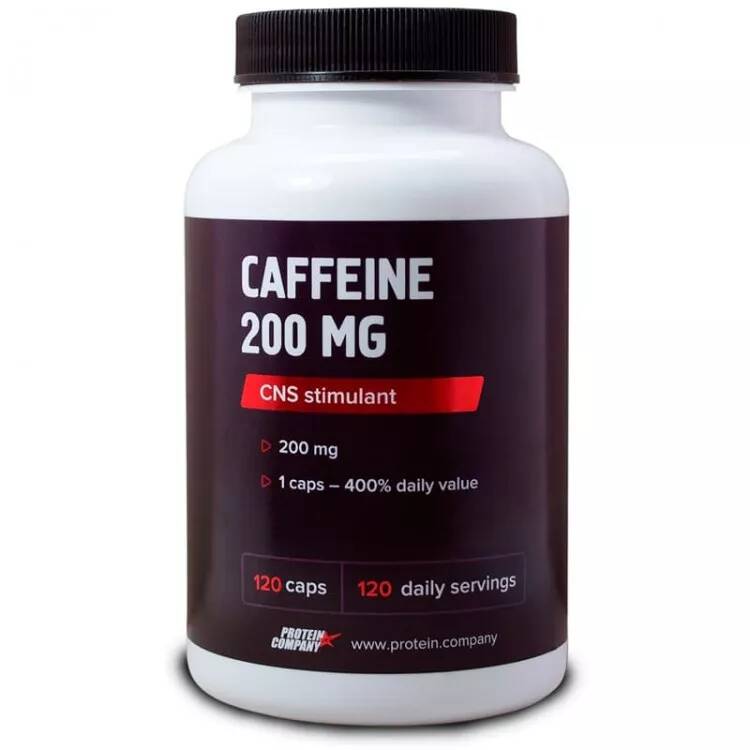 Protein Company Caffeine Кофеин 200 мг. 120 капс.