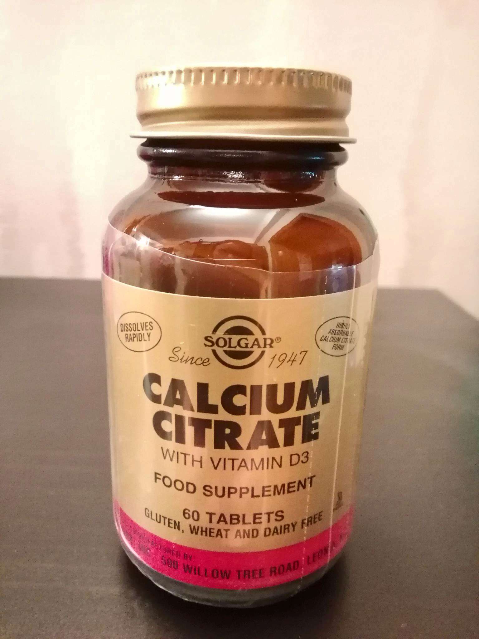 Solgar Calcium Citrate+D3 Кальций Д-3 60 табл.
