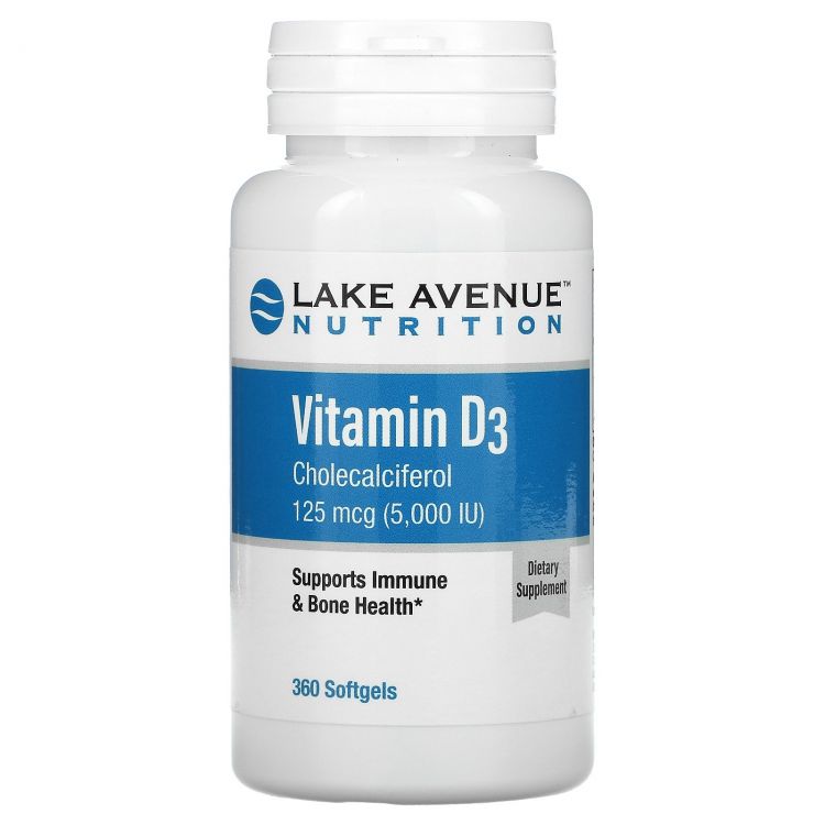 Lake Avenue D3 5000 Витамин Д-3 360 капс.