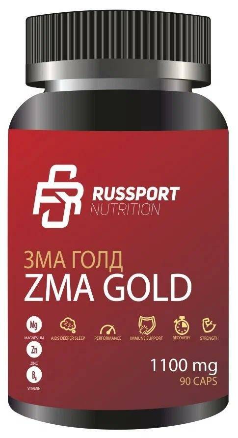 RusSport ZMA Gold цинк магний В6 90 капс.