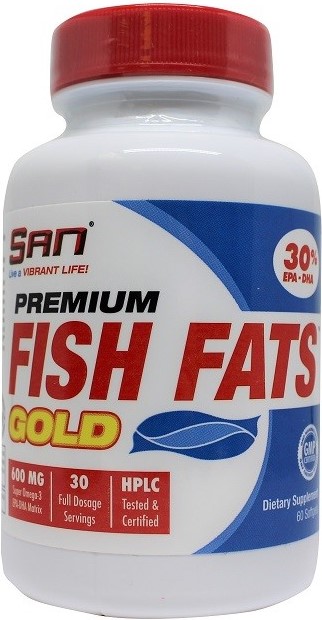 SAN Premium Fish Fats Gold Рыбий жир 60 капс.