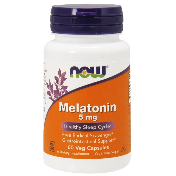 NOW Melatonin Мелатонин 5 мг 60 капс.