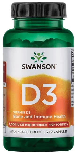 Swanson Vitamin D3 5000 Витамин Д-3 250 капс.